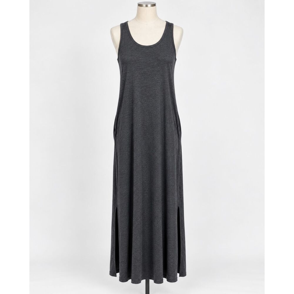 Free Fly Heritage Bamboo Midi Dress Womens Dark Gray Size Small